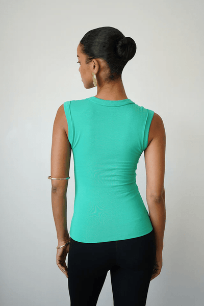 LNA Carey Deep V Tank - Kelly Green - nineNORTH | Men's & Women's Clothing Boutique