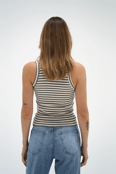 LNA Deniz Tank - Greyscale Stripe - nineNORTH | Men's & Women's Clothing Boutique