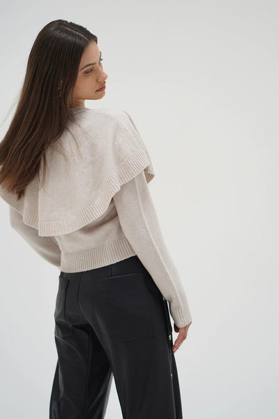 LNA Holly Cape Cardigan / Blush Ivory - nineNORTH | Men's & Women's Clothing Boutique