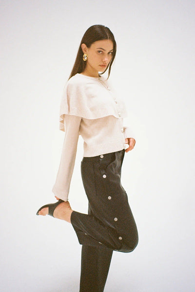 LNA Holly Cape Cardigan / Blush Ivory - nineNORTH | Men's & Women's Clothing Boutique