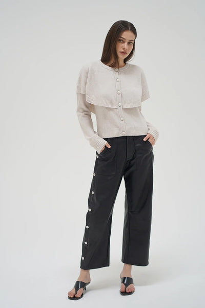 LNA Holly Cape Cardigan / Blush Ivory - nineNORTH | Men's & Women's Clothing Boutique