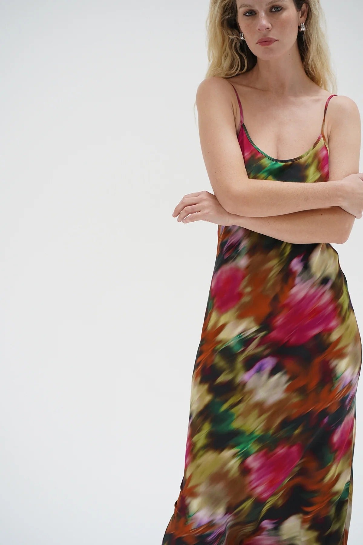 LNA Josie Slip Dress / Blurred Floral - nineNORTH | Men's & Women's Clothing Boutique