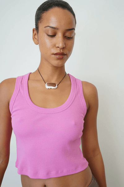 LNA Kat Rib Crop Tank - Aurora Pink - nineNORTH | Men's & Women's Clothing Boutique