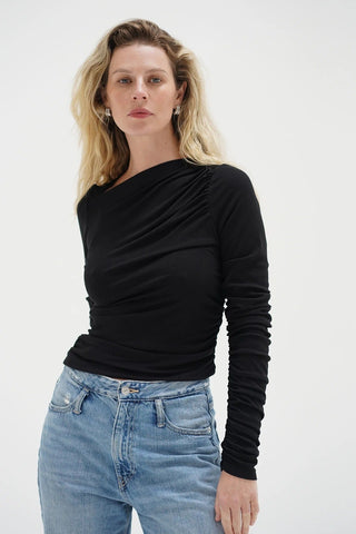 LNA Milani Long Sleeve Top / Black - nineNORTH | Men's & Women's Clothing Boutique
