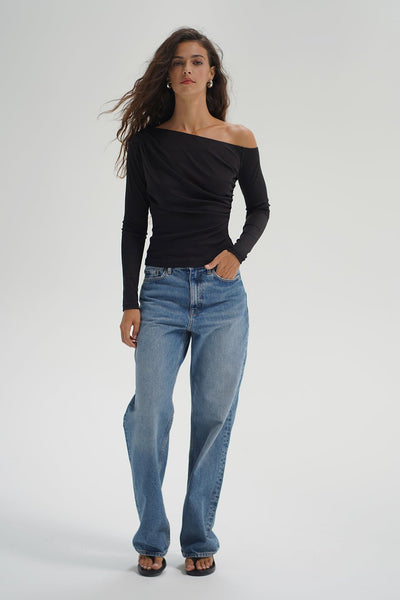 LNA Panama Drape Top / Liquid Onyx - nineNORTH | Men's & Women's Clothing Boutique