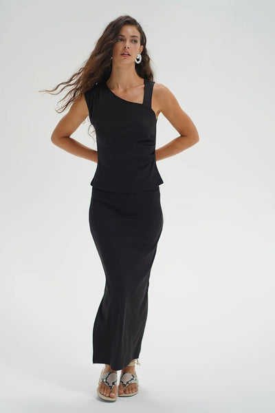 LNA Slater Skirt - Liquid Onyx - nineNORTH | Men's & Women's Clothing Boutique