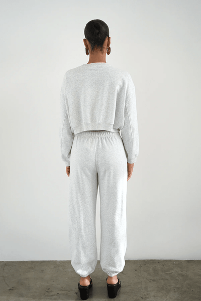 LNA Summer Cropped Sweatshirt - Light Ash Heather Grey - nineNORTH | Men's & Women's Clothing Boutique