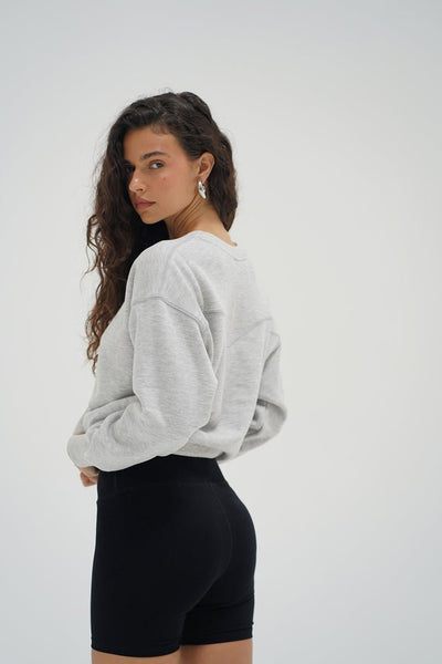 LNA Vintage Daniel Sweatshirt - Heather Grey - nineNORTH