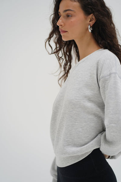 LNA Vintage Daniel Sweatshirt - Heather Grey - nineNORTH