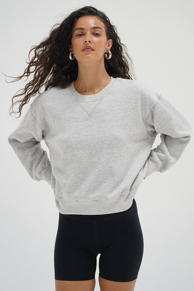 LNA Vintage Daniel Sweatshirt - Heather Grey - nineNORTH