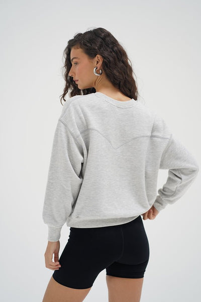 LNA Vintage Daniel Sweatshirt - Heather Grey - nineNORTH