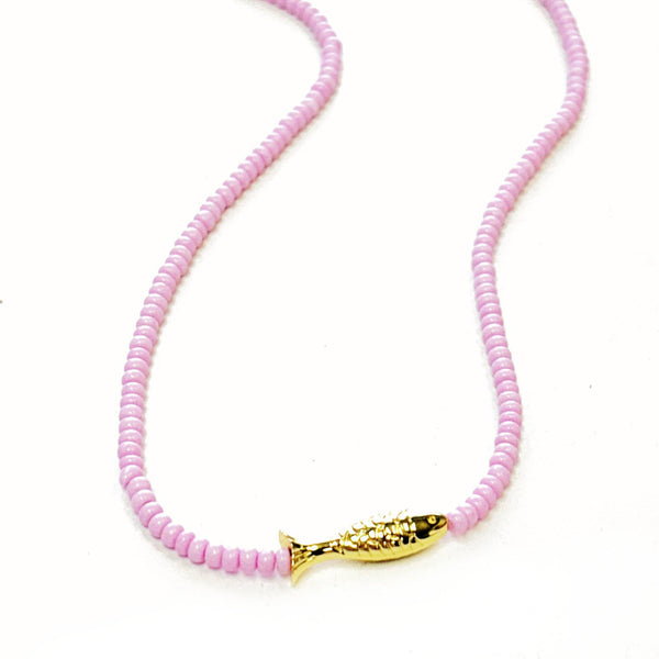Lucky Fish Beaded Necklace - Dark Navy - nineNORTH | Men's & Women's Clothing Boutique