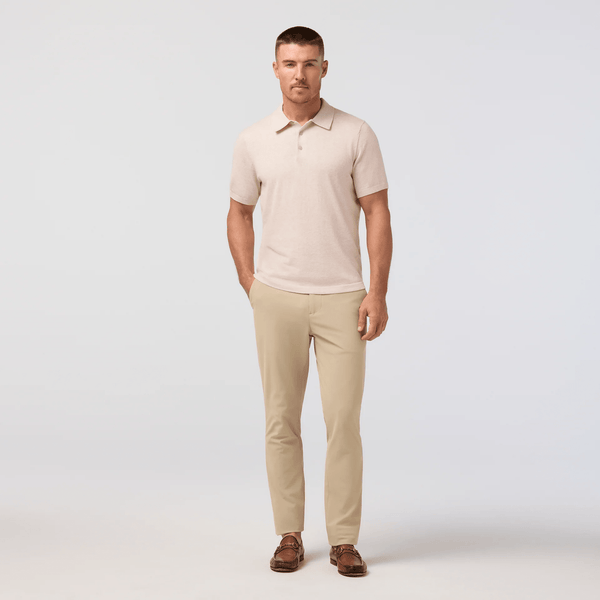 Mizzen+Main Ashe Sweater Polo - Oat Heather - nineNORTH | Men's & Women's Clothing Boutique