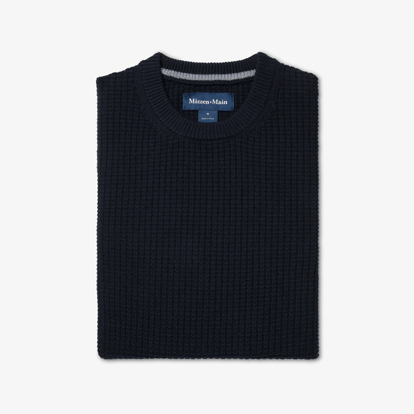 Mizzen+Main Crawford Crewneck Sweater / Navy - nineNORTH | Men's & Women's Clothing Boutique