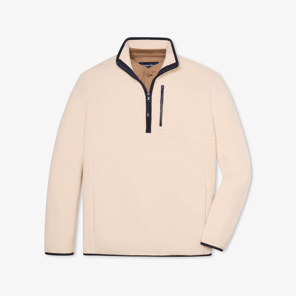 Mizzen+Main Crosby Fleece Quarter Zip - Oat - nineNORTH