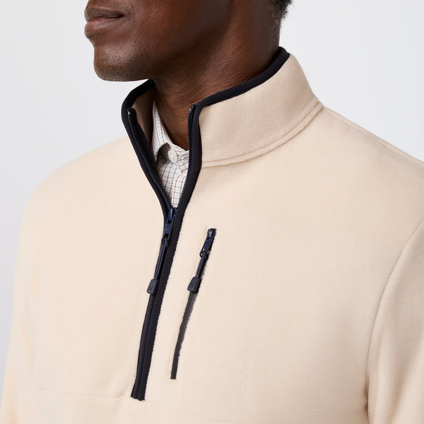 Mizzen+Main Crosby Fleece Quarter Zip - Oat - nineNORTH