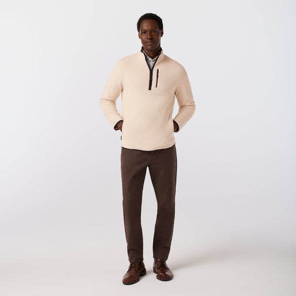 Mizzen+Main Crosby Fleece Quarter Zip - Oat - nineNORTH
