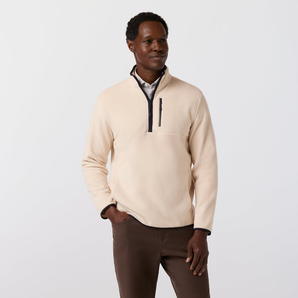 Mizzen+Main Crosby Fleece Quarter Zip - Oat - nineNORTH