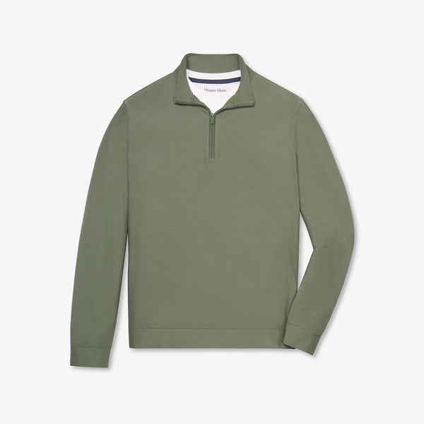 Mizzen+Main Easton Quarter Zip - Olive - nineNORTH | Men's & Women's Clothing Boutique