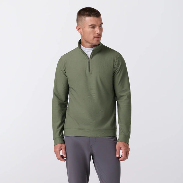 Mizzen+Main Easton Quarter Zip - Olive - nineNORTH | Men's & Women's Clothing Boutique