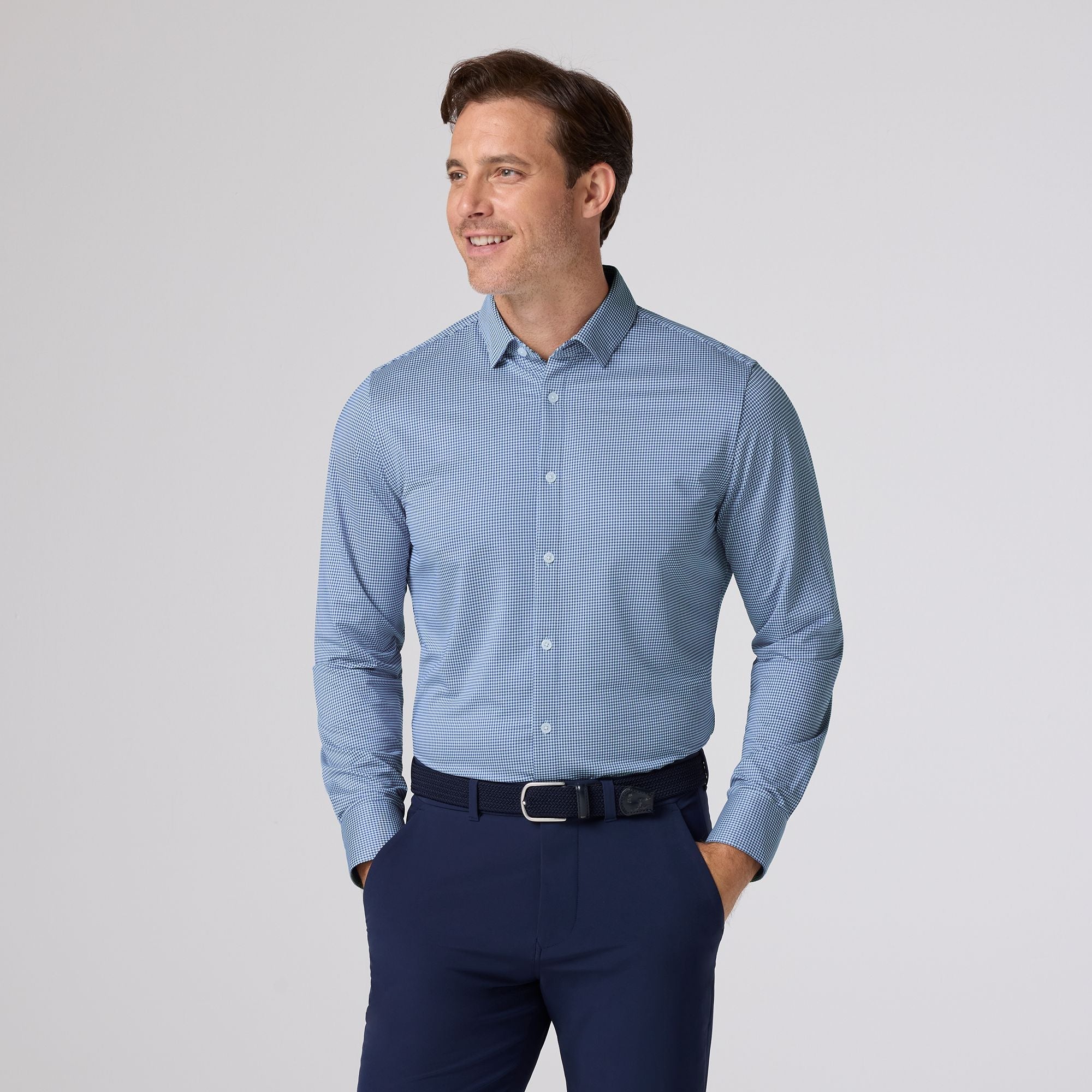 Mizzen+Main Halyard Dress Shirt / Navy Peter Gingham - nineNORTH | Men's & Women's Clothing Boutique