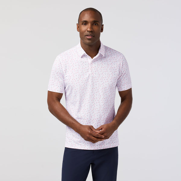 Mizzen+Main Halyard Polo - Red Hot Scattered Dash - nineNORTH | Men's & Women's Clothing Boutique