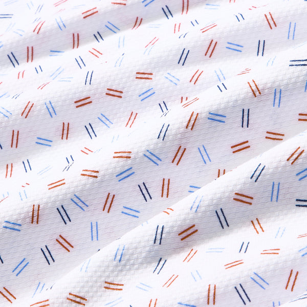 Mizzen+Main Halyard Polo - Red Hot Scattered Dash - nineNORTH | Men's & Women's Clothing Boutique