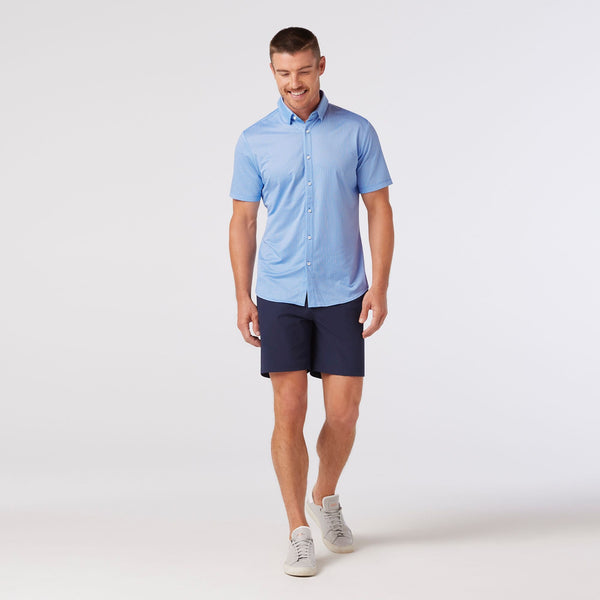 Mizzen+Main Halyard Short Sleeve / Provence Woven Tile - nineNORTH | Men's & Women's Clothing Boutique