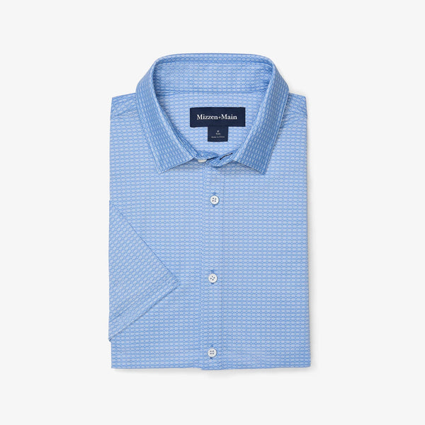 Mizzen+Main Halyard Short Sleeve / Provence Woven Tile - nineNORTH | Men's & Women's Clothing Boutique