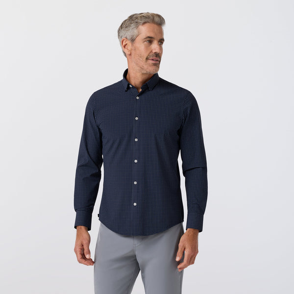Mizzen+Main Leeward Dress Shirt - Navy Manor Plaid - nineNORTH