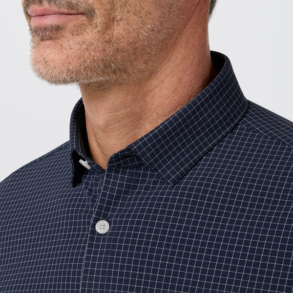 Mizzen+Main Leeward Dress Shirt - Navy Manor Plaid - nineNORTH