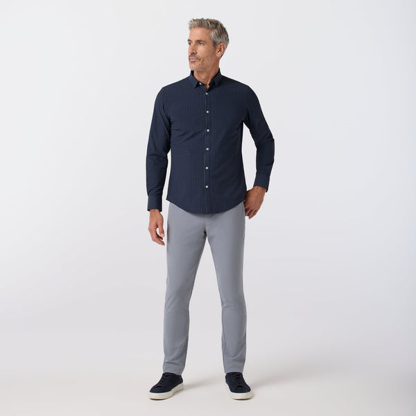 Mizzen+Main Leeward Dress Shirt - Navy Manor Plaid - nineNORTH
