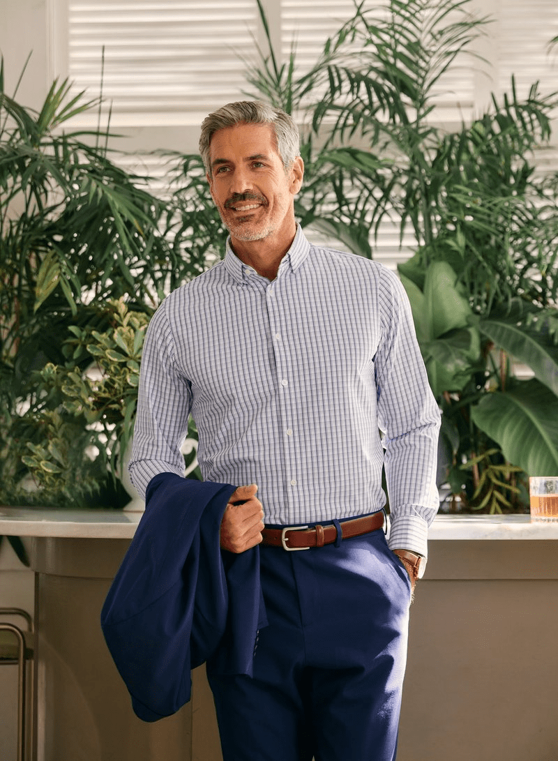 Mizzen+Main Leeward Dress Shirt / Purple Scott Plaid | nineNORTH Mizzen+Main Leeward Dress Shirt / Purple Scott Plaid | nineNORTH