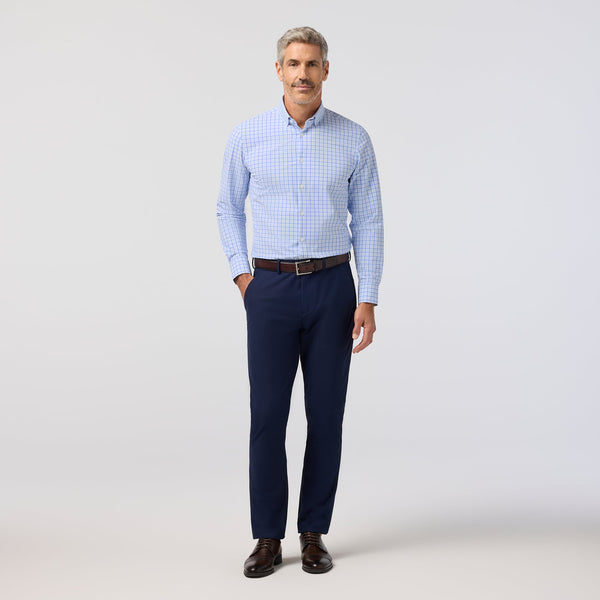 Mizzen+Main Leeward Dress Shirt - Skyline Blue Miles Plaid - nineNORTH | Men's & Women's Clothing Boutique