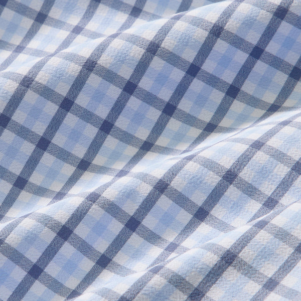 Mizzen+Main Leeward No Tuck Dress Shirt - Cloud Blue Hudson Plaid - nineNORTH | Men's & Women's Clothing Boutique