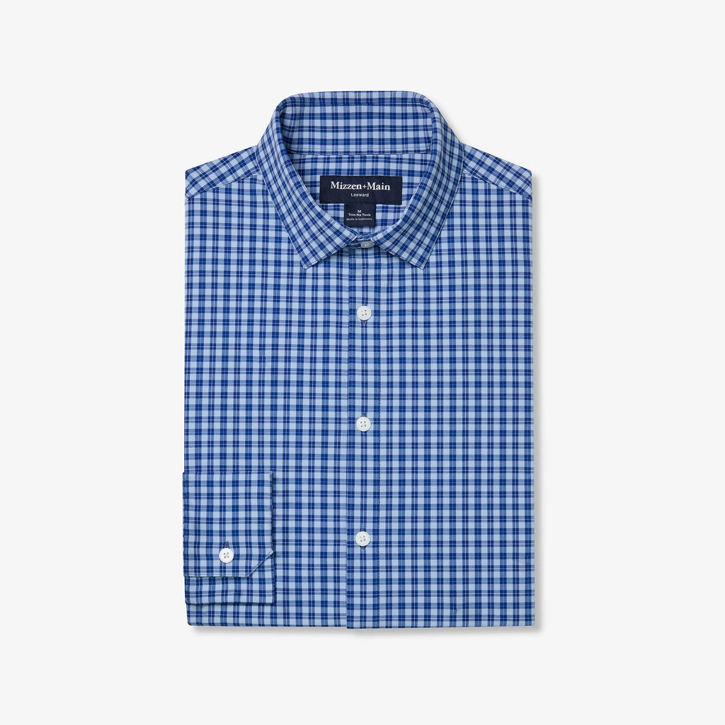 Mizzen+Main Leeward No Tuck Dress Shirt / Cobalt Ben Plaid | nineNORTH Mizzen+Main Leeward No Tuck Dress Shirt / Cobalt Ben Plaid | nineNORTH