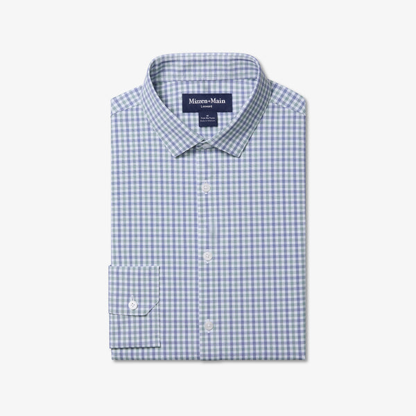 Mizzen+Main Leeward No Tuck Dress Shirt - Olive Miles Plaid - nineNORTH | Men's & Women's Clothing Boutique