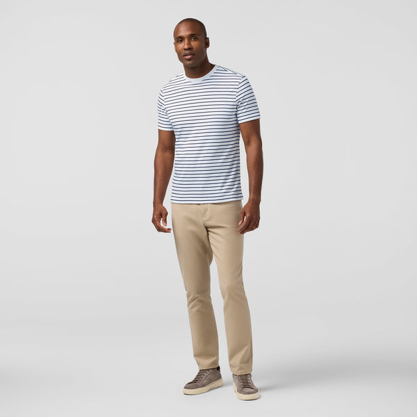 Mizzen+Main Palmer T-Shirt - White Navy Stripe - nineNORTH | Men's & Women's Clothing Boutique