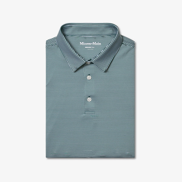 Mizzen+Main Versa Polo - Pine Balanced Stripe - nineNORTH | Men's & Women's Clothing Boutique