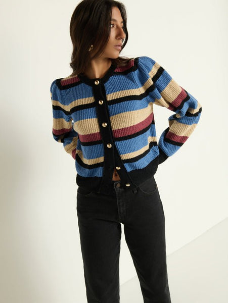Nation Carmela Cardigan / Velour Multi Stripe - nineNORTH | Men's & Women's Clothing Boutique