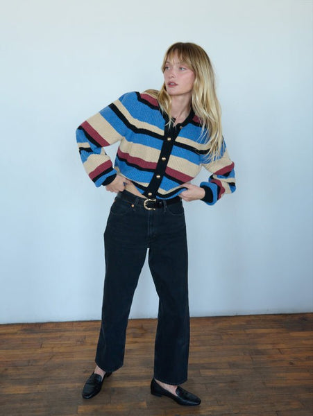 Nation Carmela Cardigan / Velour Multi Stripe - nineNORTH | Men's & Women's Clothing Boutique