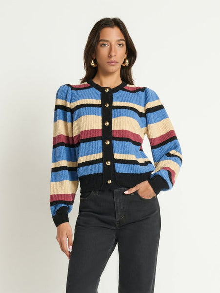 Nation Carmela Cardigan / Velour Multi Stripe - nineNORTH | Men's & Women's Clothing Boutique