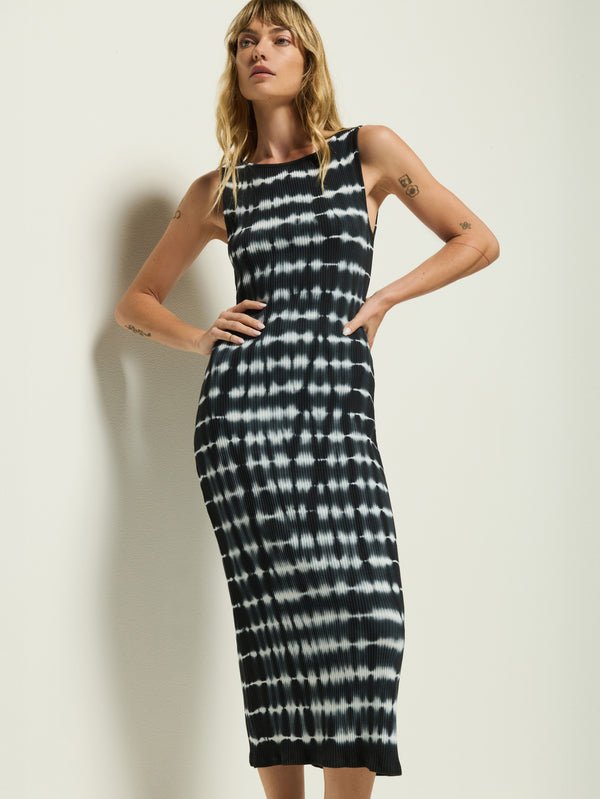 Nation Christy Tie Dye Stripe Midi Dress - nineNORTH | Men's & Women's Clothing Boutique