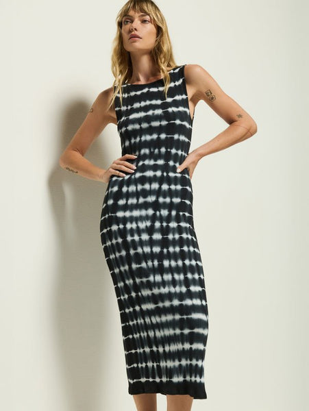 Nation Christy Tie Dye Stripe Midi Dress - nineNORTH | Men's & Women's Clothing Boutique