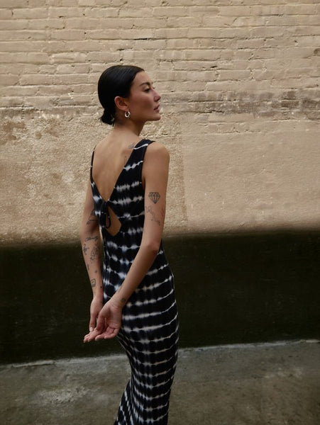 Nation Christy Tie Dye Stripe Midi Dress - nineNORTH | Men's & Women's Clothing Boutique