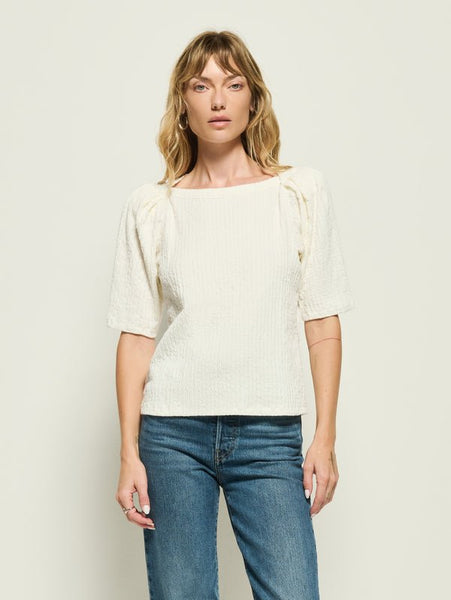 Nation Deana Textured Tee / Porcelain - nineNORTH | Men's & Women's Clothing Boutique