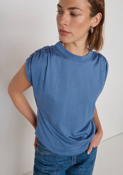Nation Frankie Muscle Tee - Bella Blue - nineNORTH | Men's & Women's Clothing Boutique