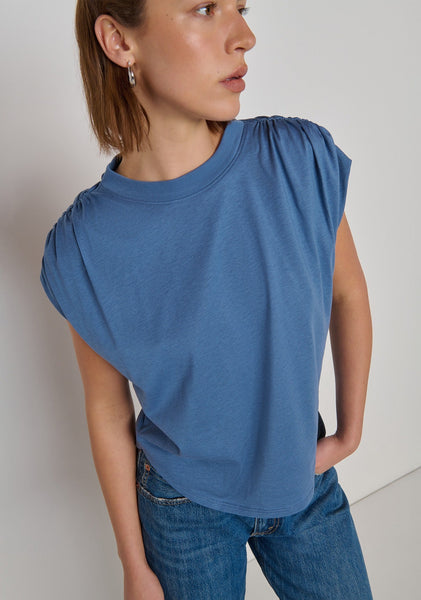 Nation Frankie Muscle Tee - Bella Blue - nineNORTH | Men's & Women's Clothing Boutique
