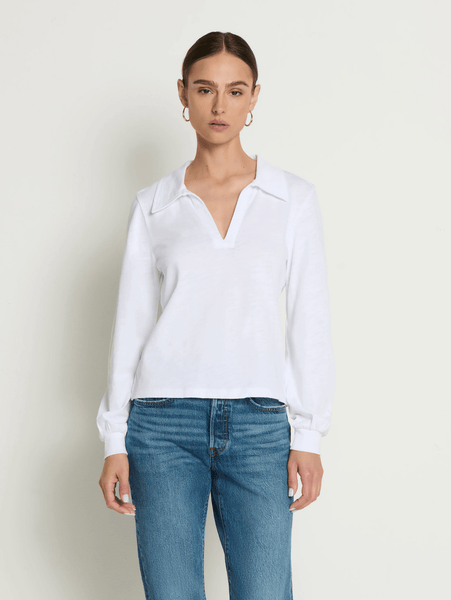 Nation Kimberley Polo Tee / Optic White - nineNORTH | Men's & Women's Clothing Boutique