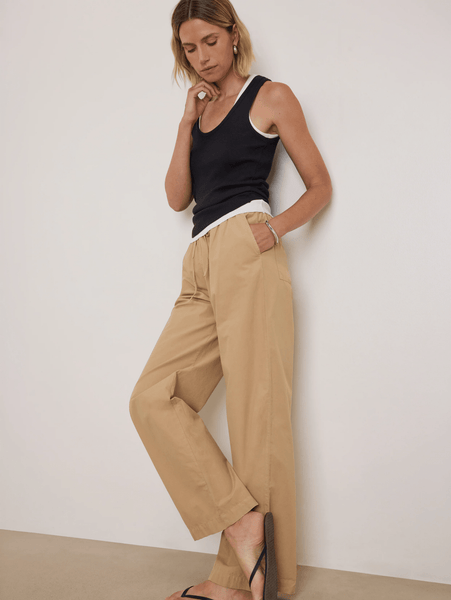 Nation Lucia Poplin Pant - Toffee - nineNORTH | Men's & Women's Clothing Boutique
